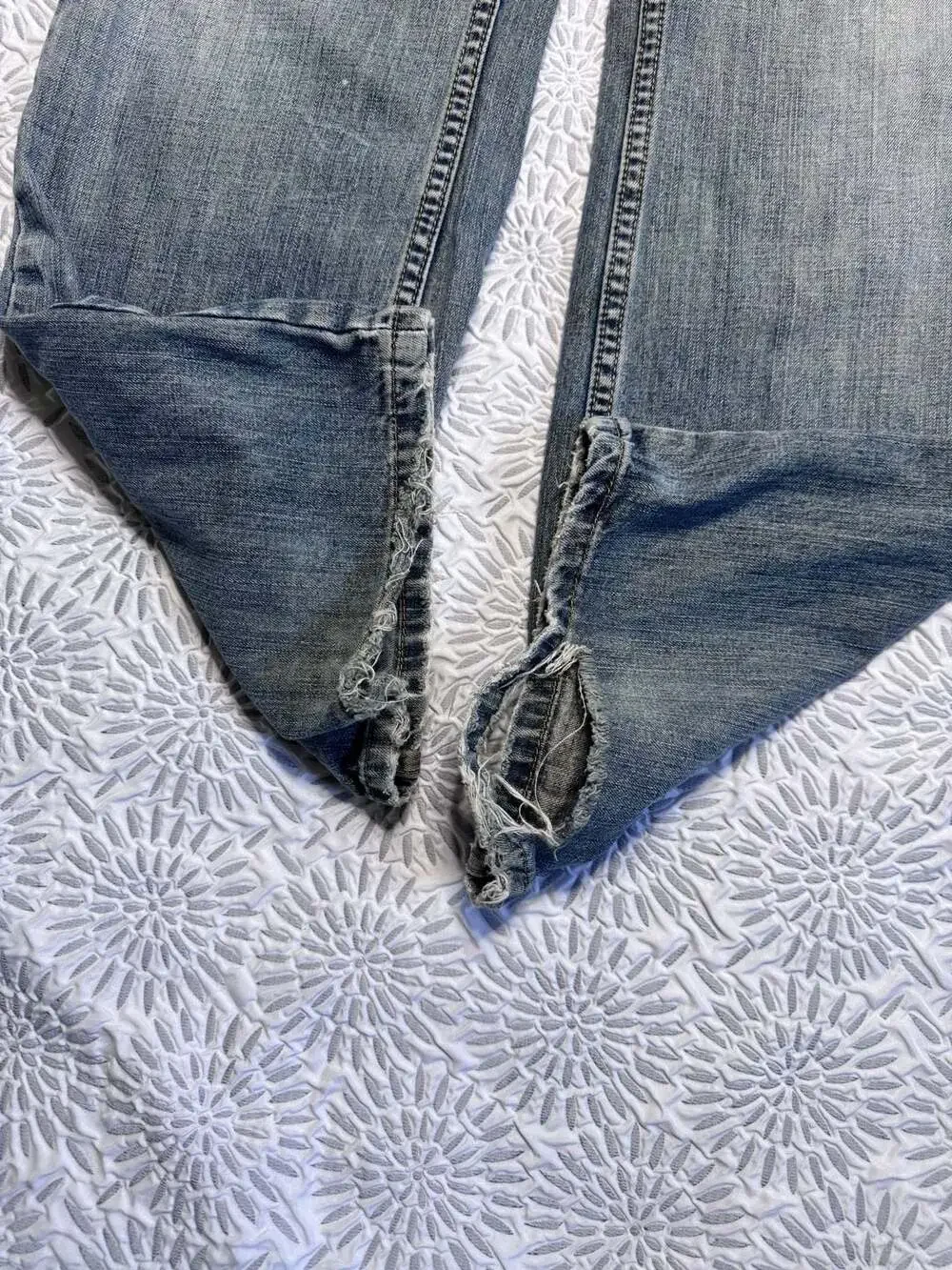 Aeropostale Vintage Bootcut Distressed Denim Jeans Mens 30x32 Blue